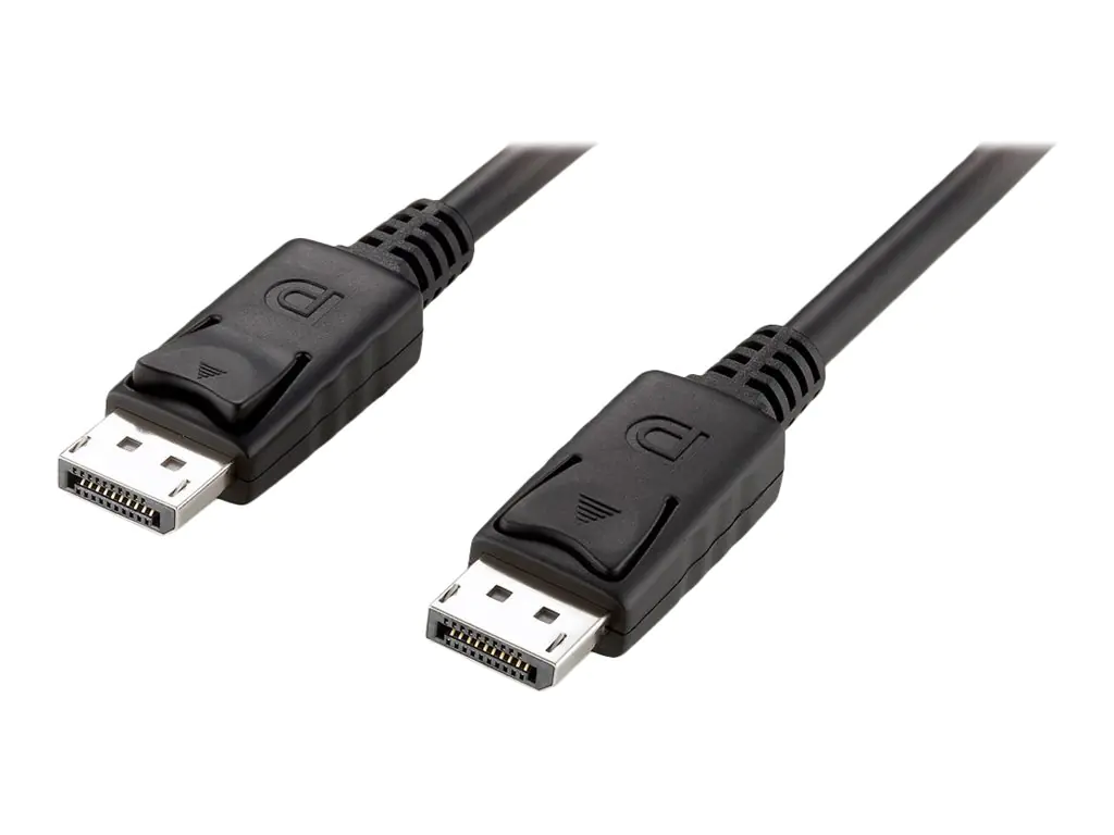 Equip - Videoadapter - DisplayPort (M) zu DisplayPort (M) - 2 m - unterstützt 4K 60 Hz (3840 x 2160), bis zu 21,6 Gbps Datenrate - Schwarz (Packung mit 15)