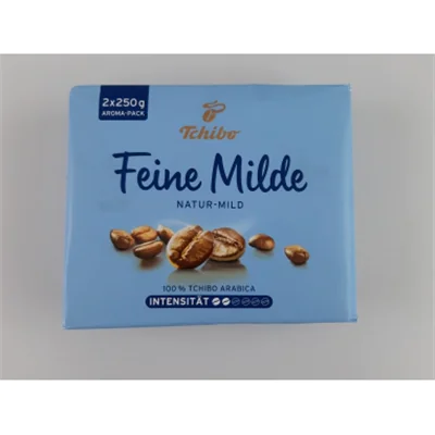 Tchibo Kaffee Feine Milde 100 % Arabica gemahlen Intensität: 2 2 x 250 g/Pack.