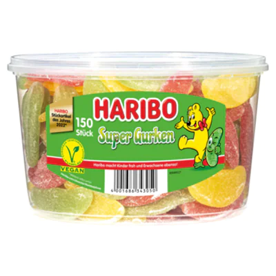 HARIBO Fruchtgummi Saure Gurken 889056 150 St./Pack.
