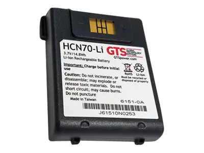 GTS HCN70-Li - Handheld-Akku (gleichwertig mit: Intermec 318-043-002, Intermec 318-043-012, Intermec 318-043-022, Intermec 318-043-023) - Lithium-Ionen - 4000 mAh - für Intermec CN70, CN70A, CN70e