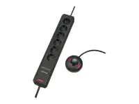 Brennenstuhl Eco-Line Comfort Switch - Steckdosenleiste - 3680 Watt - Ausgangsanschlüsse: 6 - 2 m Schnur - Anthrazit