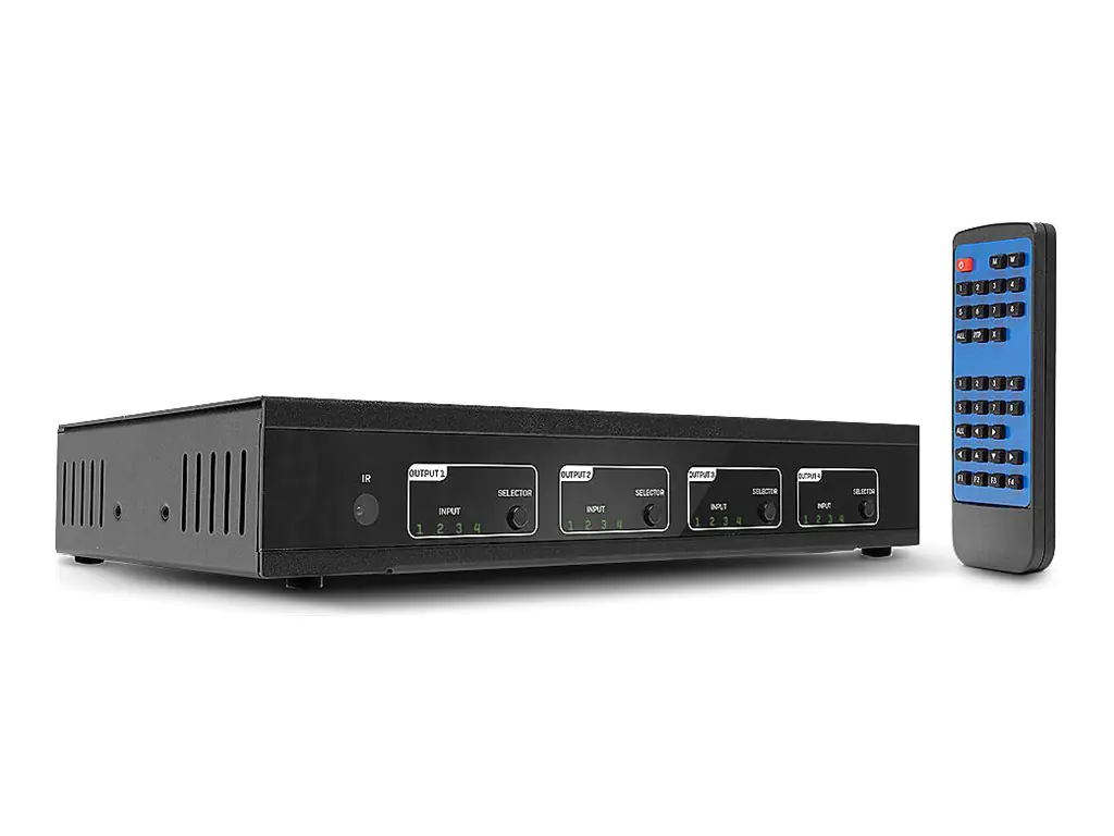Lindy 4x4 HDMI 2.0 18G Matrix Switch Pro - Video/Audio-Schalter 38247