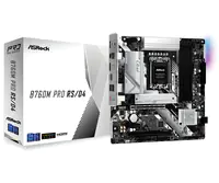 ASRock B760M PRO RS/D4 - Motherboard - micro ATX - LGA1700-Sockel - B760 Chipsatz - USB 3.2 Gen 1, USB-C 3.2 Gen 1 - 2.5 Gigabit LAN - Onboard-Grafik (CPU erforderlich) - HD Audio (8-Kanal)