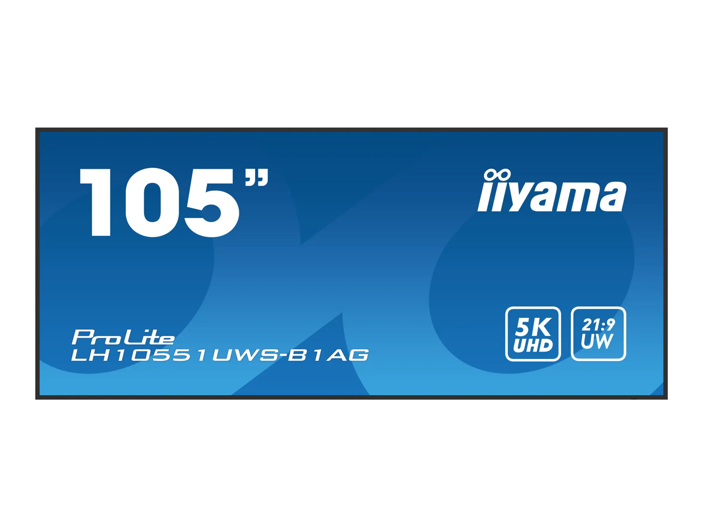 iiyama ProLite LH10551UWS-B1AG - 267 cm (105") Diagonalklasse (265.9 cm (104.7") sichtbar) LCD-Display mit LED-Hintergrundbeleuchtung - Digital Signage - 5K UHD (2160p) 5120 x 2160 - Schwarz