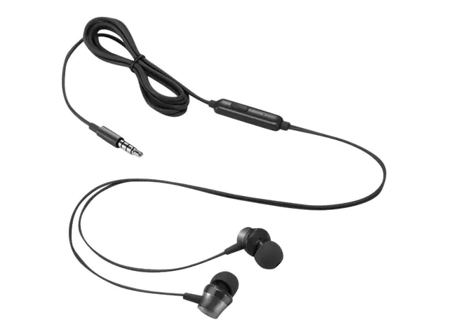 Lenovo Analog Gen 2 - Ohrhörer mit Mikrofon - im Ohr - Schwarz - für ThinkCentre M60q Chromebox; M70s Gen 3; M70t Gen 3; ThinkPad P15v Gen 3; X1 Carbon Gen 11