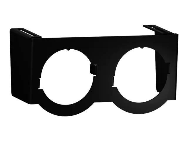 Bachmann PIX - Steckdosenhalter - 2 Module - Schwarz, RAL 9005