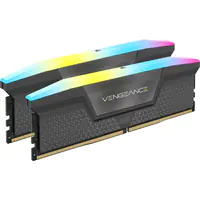 CORSAIR Vengeance RGB - DDR5 - Kit - 64 GB: 2 x 32 GB - DIMM 288-PIN - 3000 MHz / PC5-48000 - CL30 - 1.4 V - ungepuffert - Grau