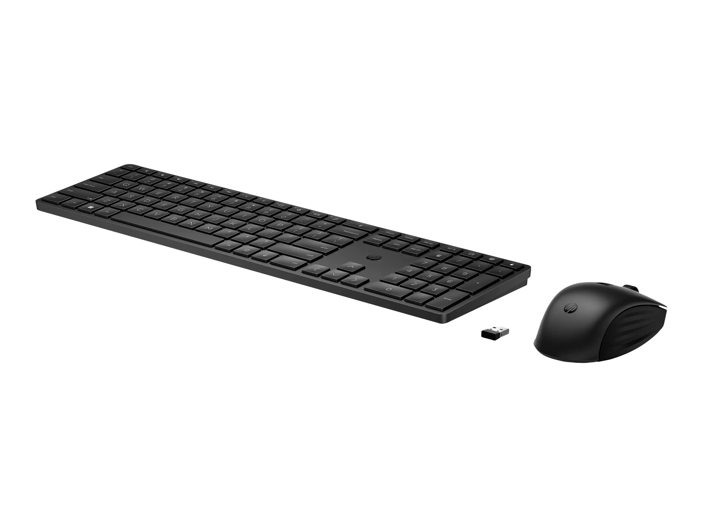 HP 650 - Tastatur-und-Maus-Set - kabellos - Deutsch - Schwarz - für Laptop 15-dw1025nk; Pavilion Plus Laptop 14-eh0660nd