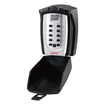 Phoenix Schlüsselbox Key Store 9,5 x 14 x 7 cm (B x H x T) 1 Haken Stahl schwarz/silber