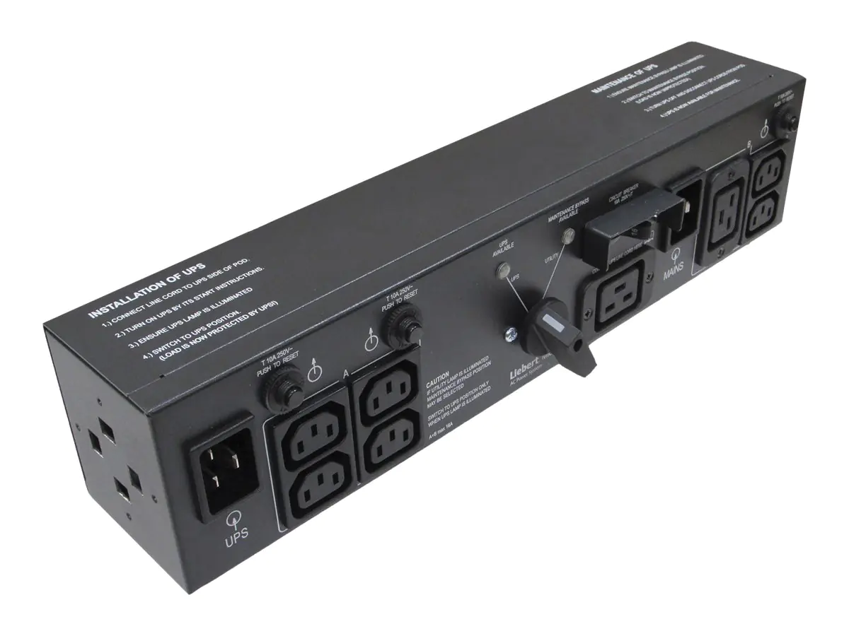 Liebert MicroPod MP2-220L - Umleitungsschalter - Wechselstrom 230 V - für Liebert GXT3-3000RT230, GXT4-2000RT230, GXT4-3000RT230; PSI-XR PS3000RT3-230