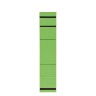Westcott Ordnerrückenetikett schmal/kurz 39 x 192 mm (B x H) selbstklebend mit Griffloch grün 10 Etik/Pack.