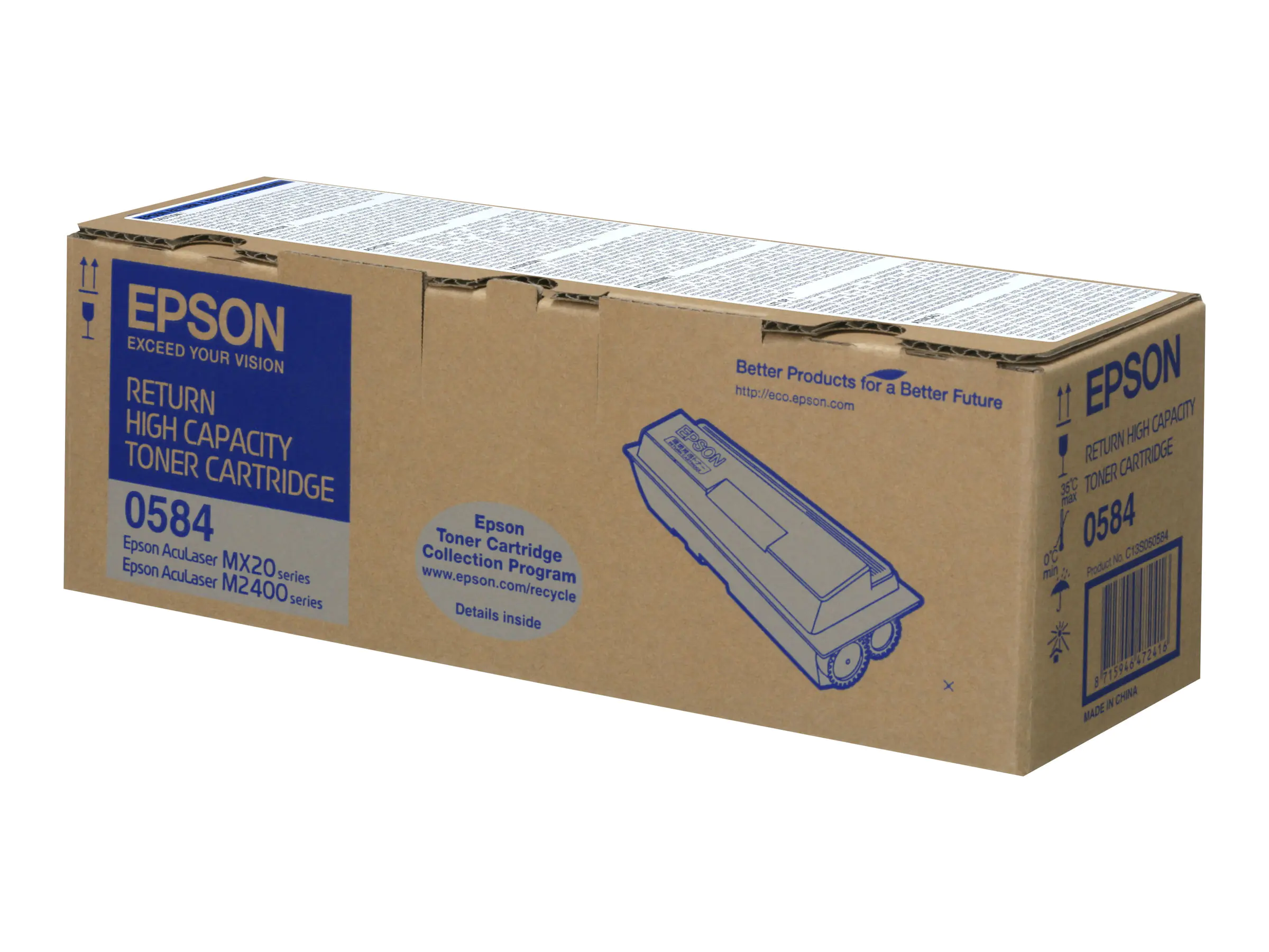 Epson - Mit hoher Kapazität - Schwarz - Original - Tonerpatrone Epson Return Program - für AcuLaser M2400D, M2400DN, M2400DT, M2400DTN, MX20DN, MX20DNF, MX20DTN, MX20DTNF