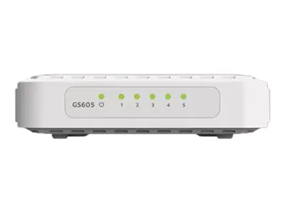 NETGEAR GS605v4 - Switch - unmanaged - 5 x 10/100/1000 - Desktop