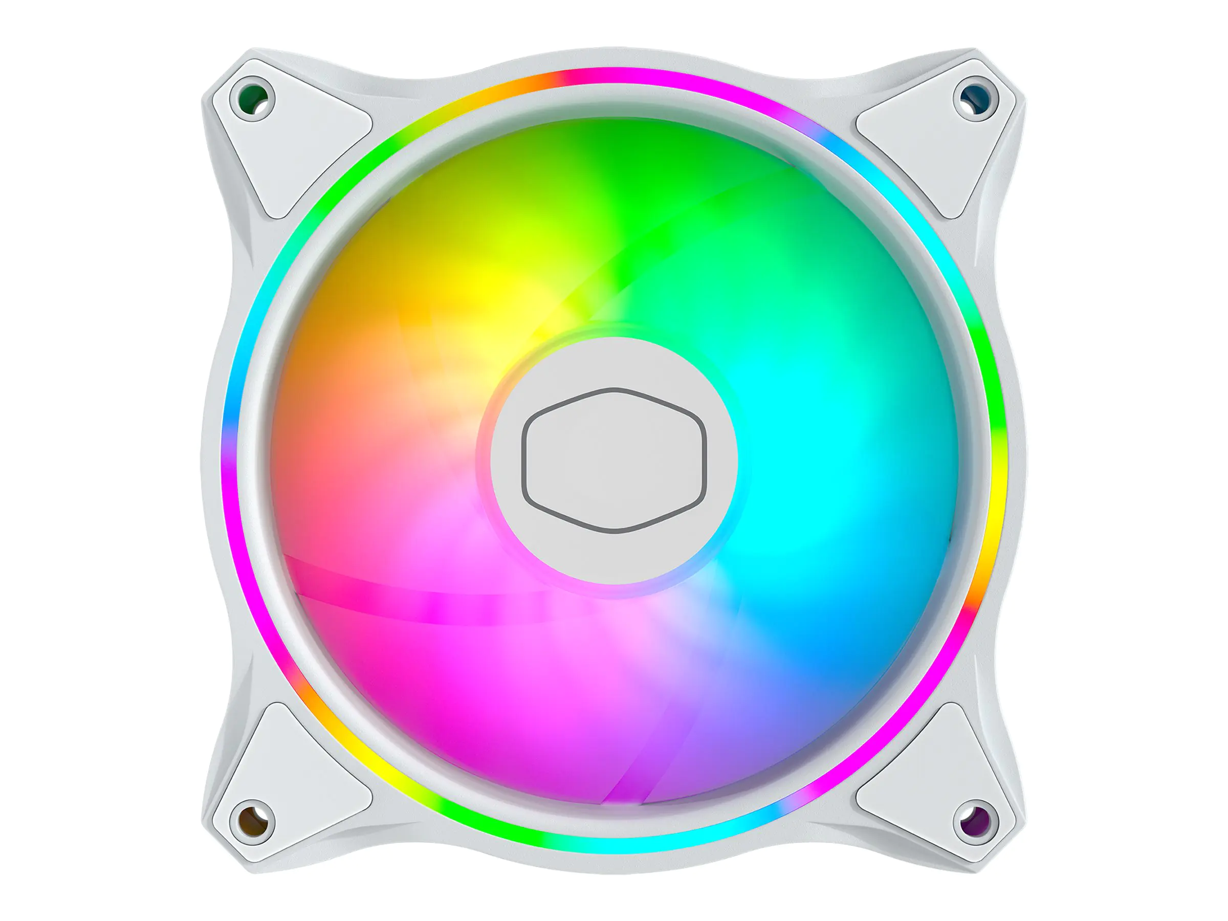 CoolerMaster MasterFan MF120 HALO 3in1 - White Edition - Gehäuselüfter - 120 mm (Packung mit 3)