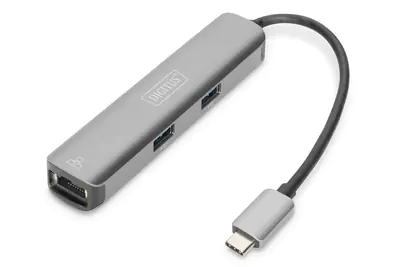 Digitus DA-70892 - Dockingstation - USB-C - HDMI - 1GbE