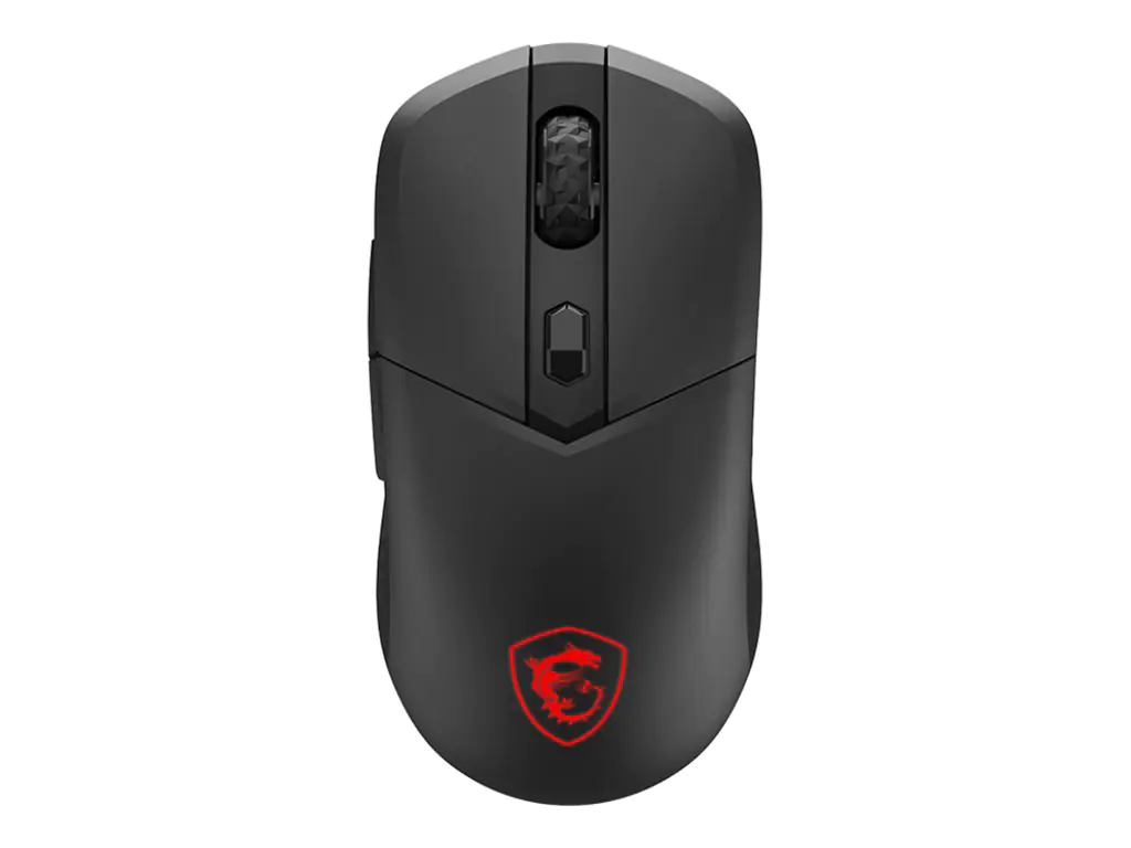 MSI VERSA 300 - Maus - ergonomisch - optisch - 6 Tasten - kabellos, kabelgebunden - 2.4 GHz, Bluetooth 5.3, USB