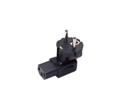 Azenn Connect Netzanschlussadapter Schutzkontaktstecker an Kaltgerätebuchse schwarz - Strom/Netzteil - 7 m 809068