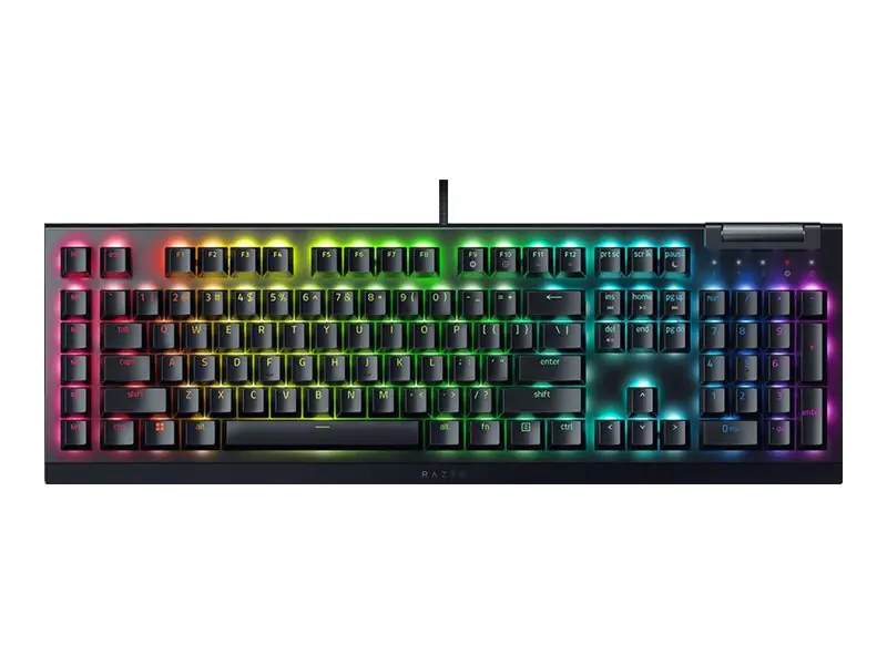 Razer BlackWidow V4 X Mechanin? klaviat?ra žaidimams, Green Switch, US išd?stymas, su laidu,