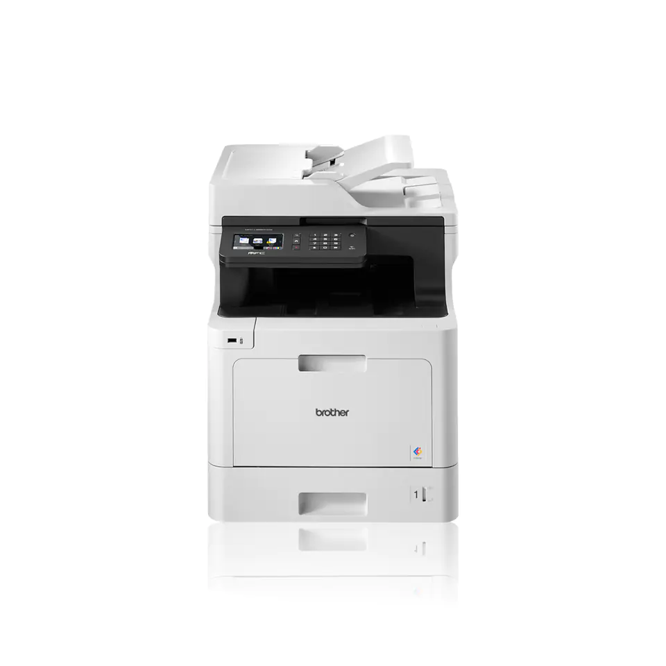 Brother MFC-L8690CDW - Multifunktionsdrucker - Farbe - Laser - A4/Legal (Medien) - bis zu 31 Seiten/Min. (Drucken) - 300 Blatt - 33.6 Kbps - USB 2.0, Gigabit LAN, Wi-Fi(n), USB-Host mit Brother PRINT AirBag for 200000 pages