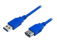 MediaRange - USB-Verlängerungskabel - USB Typ A (W) zu USB Typ A (M) - USB 3.0 - 3 m - Blau