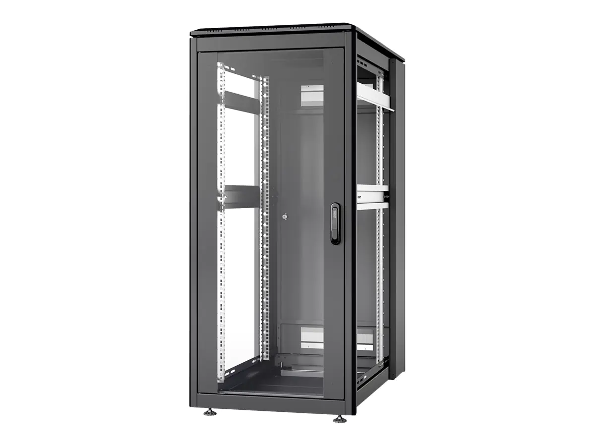 Digitus Unique Series - Schrank Netzwerkschrank - 600 x 1.000 mm (B x T) - Schwarz, RAL 9005 - 26U - 48.3 cm (19")