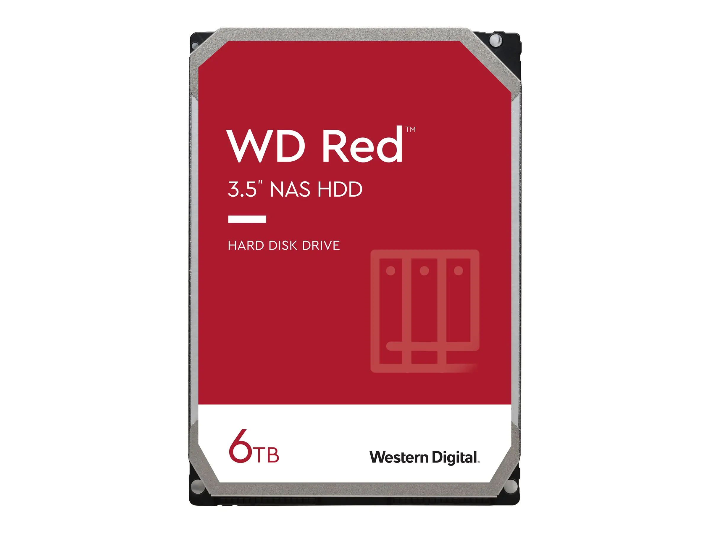 WD Red WD60EFAX - Festplatte - 6 TB - intern - 3.5" (8.9 cm) - SATA 6Gb/s - 5400 rpm - Puffer: 256 MB