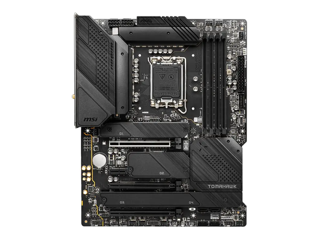 MSI MAG Z690 TOMAHAWK WIFI DDR4 - Motherboard - ATX - LGA1700-Sockel - Z690 Chipsatz - USB-C Gen2, USB 3.2 Gen 1, USB 3.2 Gen 2, USB-C Gen 2x2 - 2.5 Gigabit LAN, Wi-Fi 6, Bluetooth - Onboard-Grafik (CPU erforderlich) - HD Audio (8-Kanal)