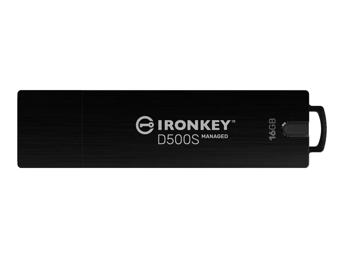 Kingston IronKey D500SM - USB-Flash-Laufwerk - verschlüsselt - 16 GB - USB 3.2 Gen 1 - TAA-konform