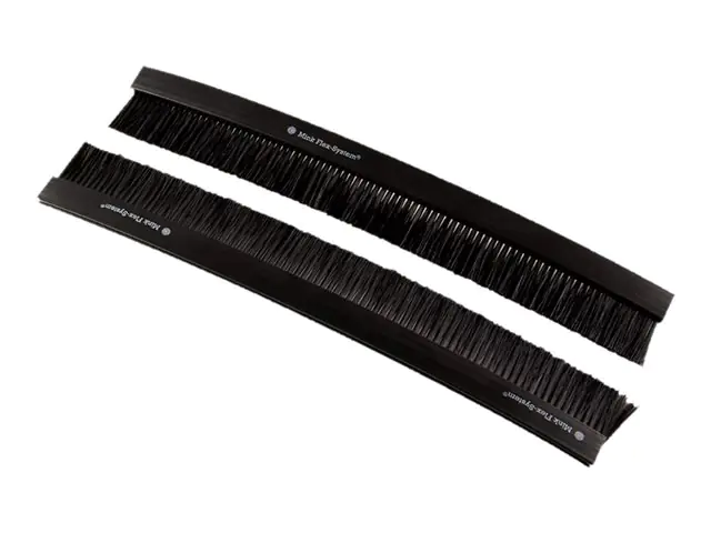 LogiLink Rack-Bürstenleiste - Schwarz - 35 cm (Packung mit 2) PN201B