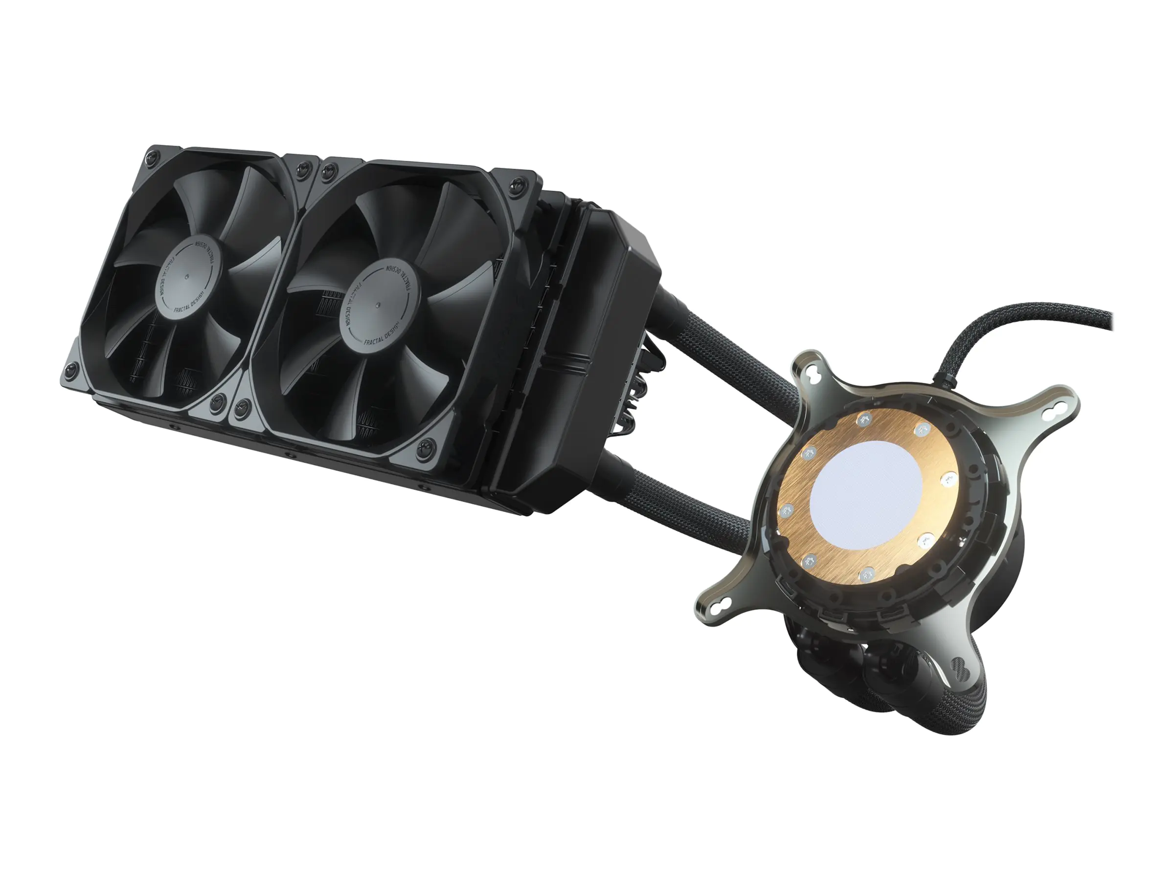 Fractal Design Celsius+ S24 Dynamic - Prozessor-Flüssigkeitskühlsystem - (für: LGA1156, AM2, AM2+, LGA1366, AM3, LGA1155, AM3+, LGA2011, FM1, FM2, LGA1150, FM2+, LGA2011-3, LGA1151, AM4, LGA2066, TR4) - Aluminium - 120 mm