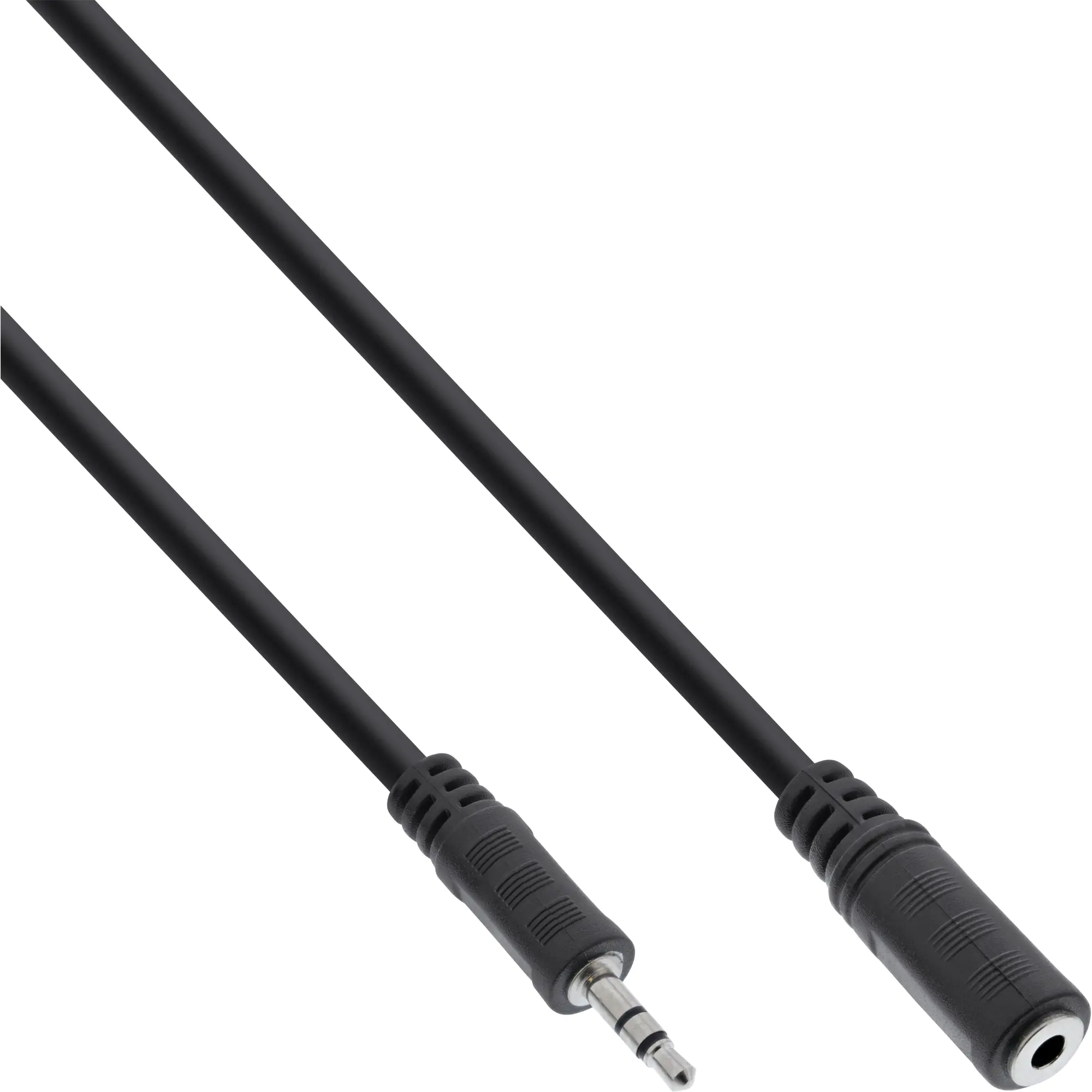 InLine - Audioverlängerungskabel - mini-phone stereo 3.5 mm weiblich zu mini-phone stereo 3.5 mm männlich - 10 m - Schwarz