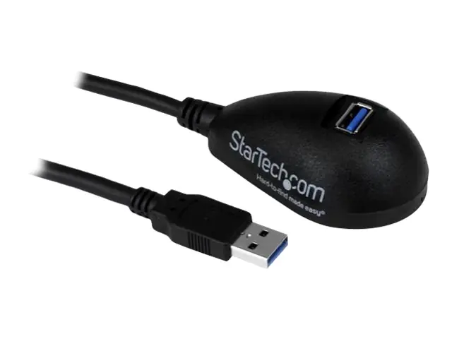 StarTech 1,5m SuperSpeed USB 3.0 Desktop Verlängerungskabel / Dockingkabel - Stecker / Buchse - Schwarz - USB-Verlängerungskabel - USB Typ A (W) zu USB Typ A (M) - USB 3.0 - 1.5 m - Schwarz - für P/N: CFASTRWU3, S355BU33ERM, USB3SAA3MBK
