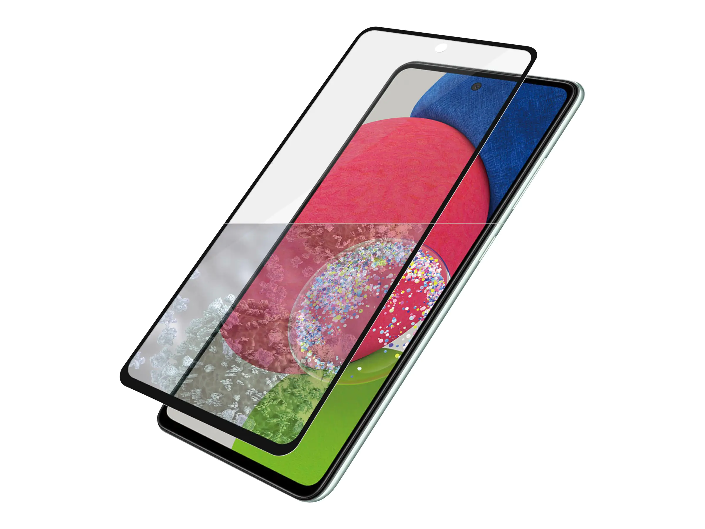 PanzerGlass - Bildschirmschutz für Handy - Case-kompatibel - Glas - Rahmenfarbe schwarz - für Samsung Galaxy A52, A52 5G