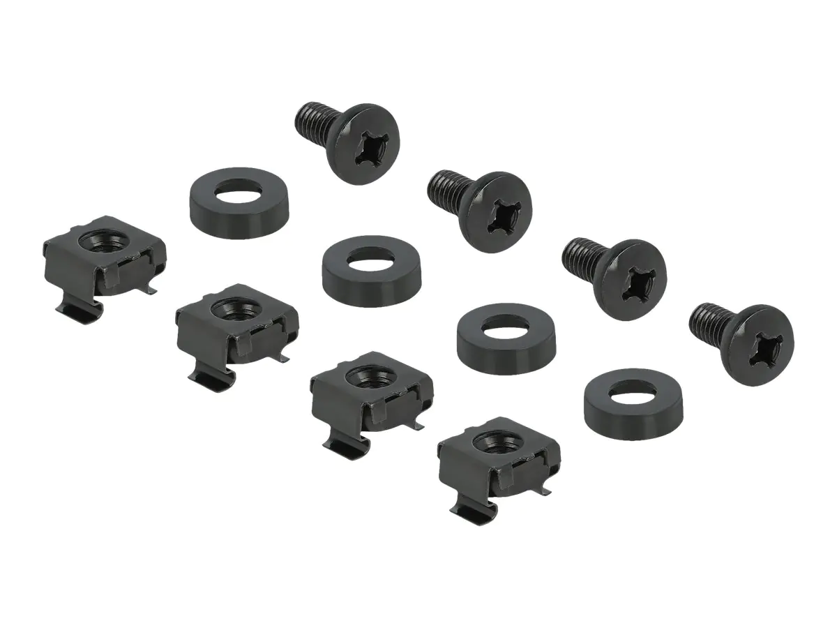 Delock DIN Schienenpanel - Rack montierbar - Schwarz - 2U - 48.3 cm (19") 66884