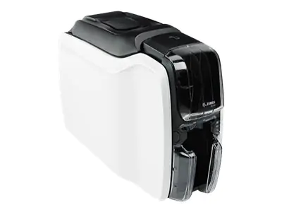 Zebra ZC100 - Plastikkartendrucker - Farbe - Thermosublimation/thermische Übertragung - CR-80 Card (85.6 x 54 mm) - 300 dpi - bis zu 700 Karten/Stunde (einfarbig)/ bis zu 150 Karten/Stunde (Farbe) - Kapazität: 100 Karten - USB 2.0