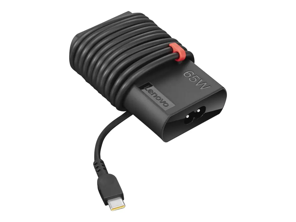 Lenovo ThinkPad 65W Slim AC Adapter (USB Type-C) - Netzteil - Wechselstrom 90-265 V - 65 Watt - Schwarz