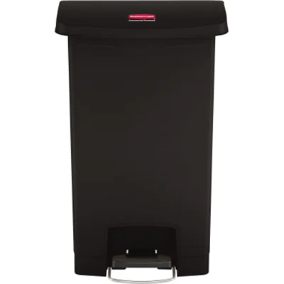 Rubbermaid Tretabfalleimer Slim Jim 1883611 Kunststoff 50l schwarz