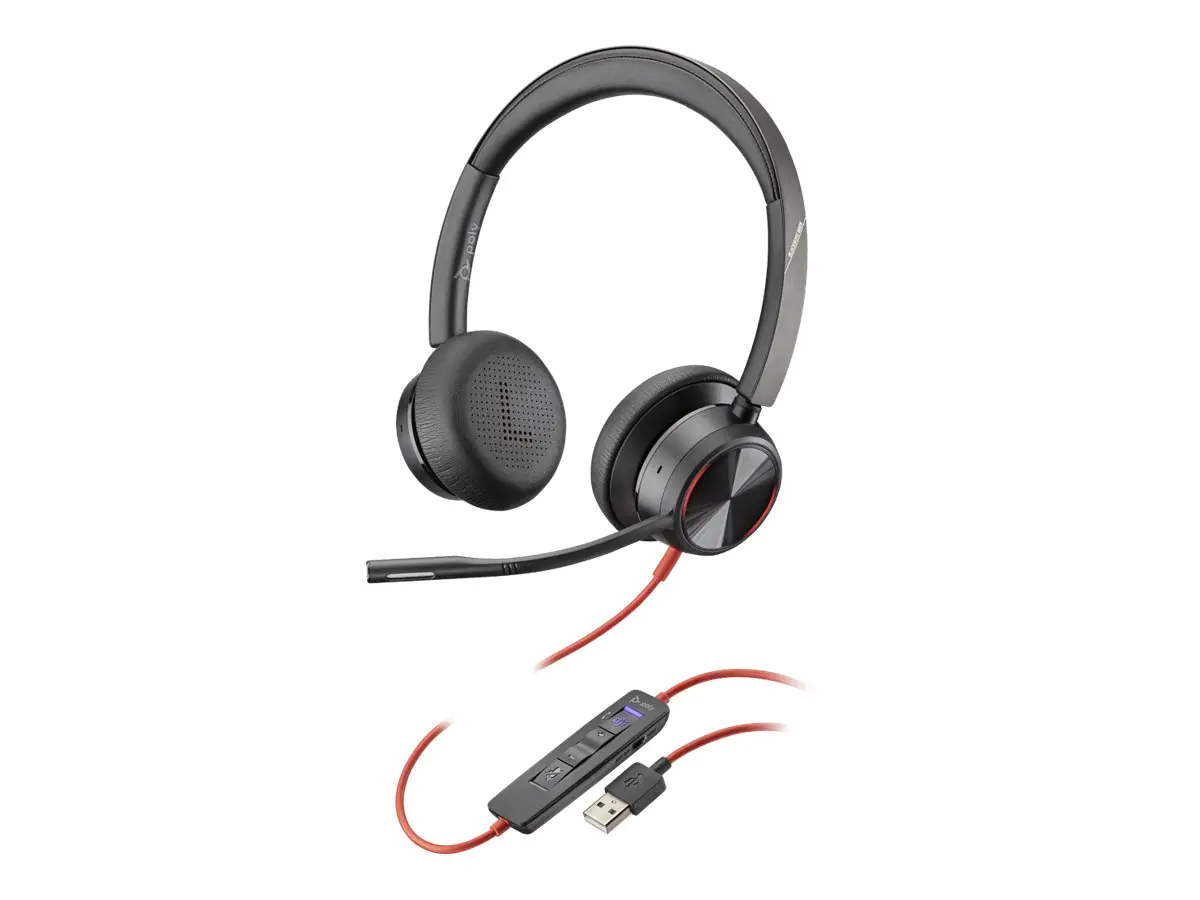 Poly Blackwire 8225 - Headset - On-Ear - kabelgebunden - aktive Rauschunterdrückung - USB-A - Zoom Certified