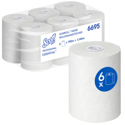 Scott Rollenhandtuch Essential 6695 1lagig 190m AIRFLEX ws 6 St./Pack.