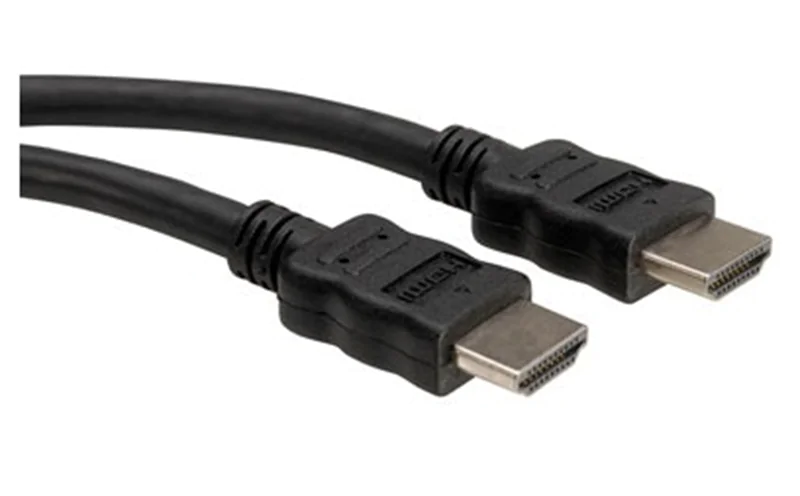 Roline - HDMI-Kabel - HDMI männlich zu HDMI männlich - 5 m - abgeschirmt - Schwarz