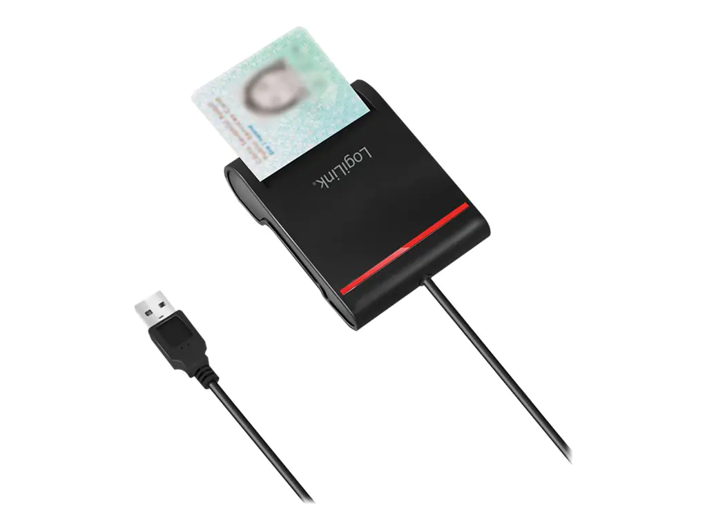 LogiLink SmartCard-Leser - USB 2.0 - Schwarz CR0047