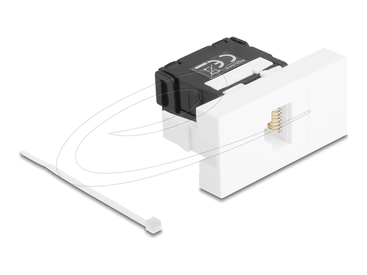 Delock Easy 45 - Einrastmodul - LSA 180°, Cat.6A 90879