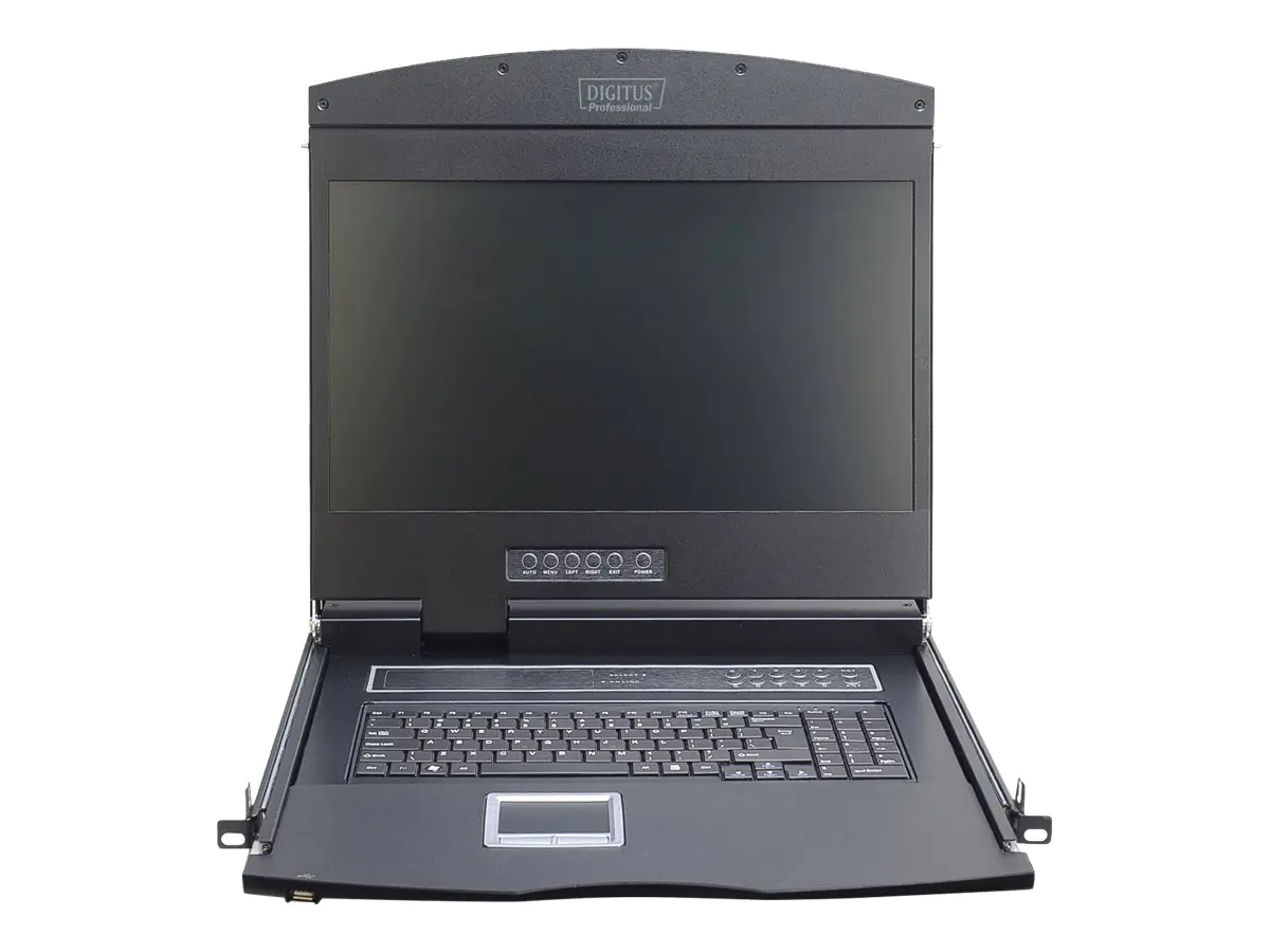 DIGITUS Professional DS-72211-2RU - KVM-Konsole mit KVM-Switch - 8 Anschlüsse - Russisch - 48.3