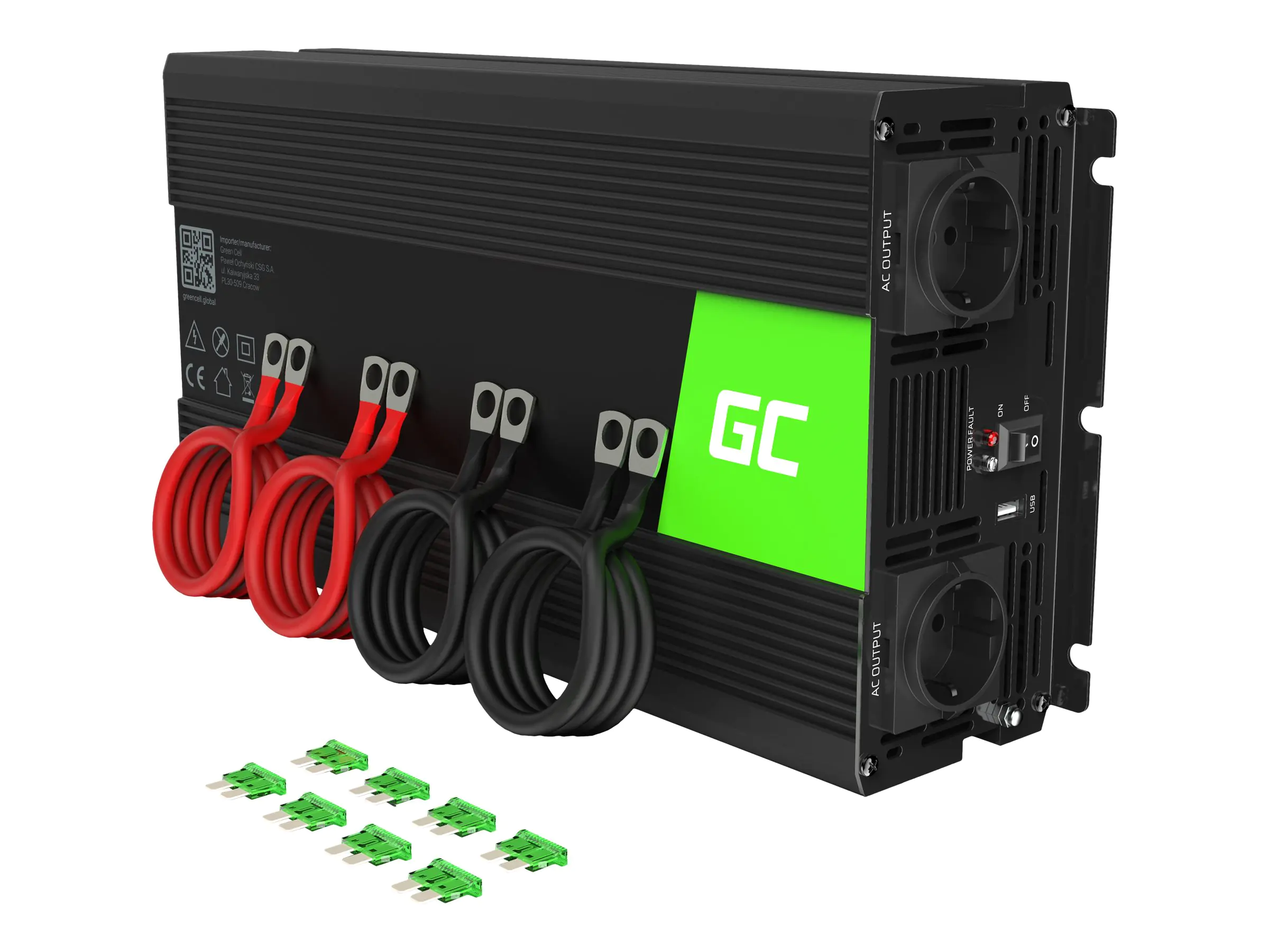 Green Cell Inverter 24V to 230V Pure sine 3000W