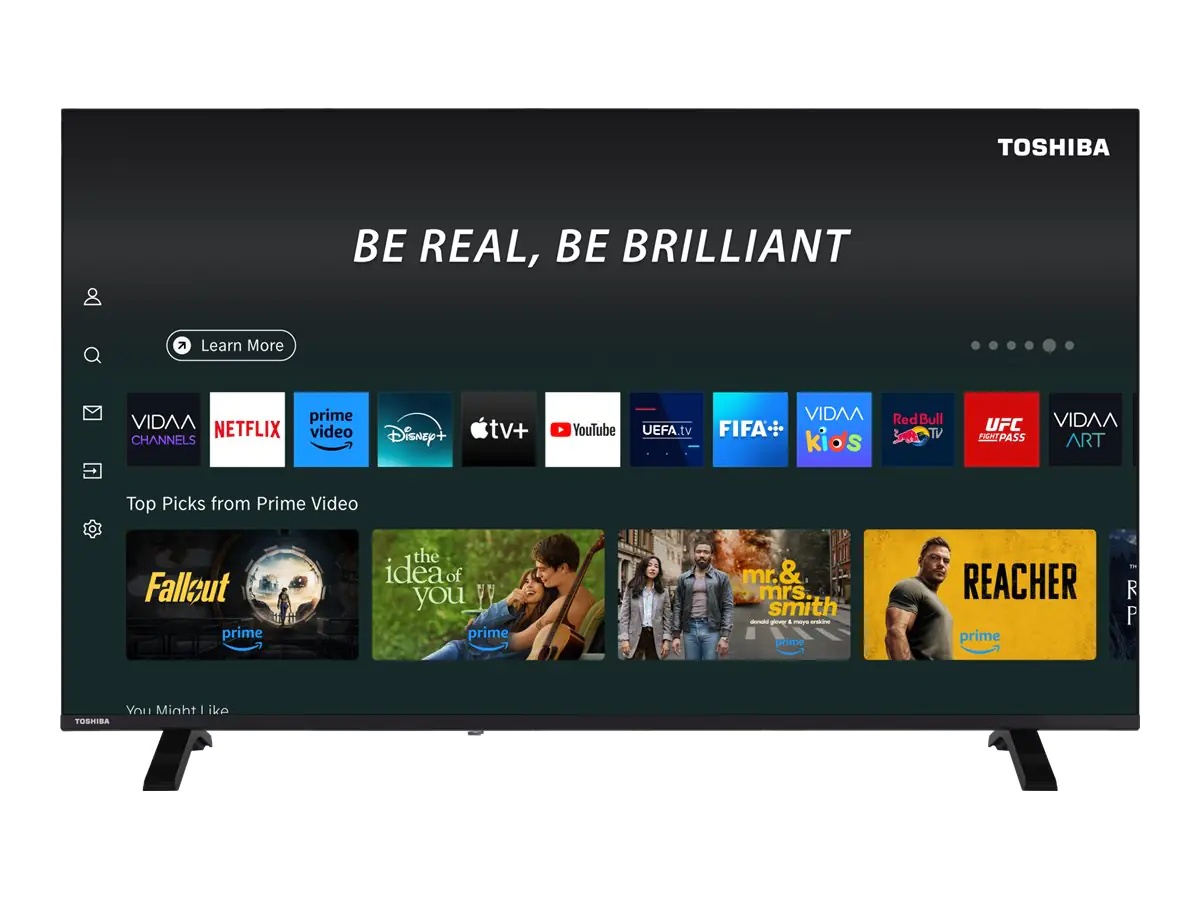 Toshiba 55UV1563DD - 139 cm (55") Diagonalklasse UV15 Series LCD-TV mit LED-Hintergrundbeleuchtung - Smart TV - VIDAA - 4K UHD (2160p)