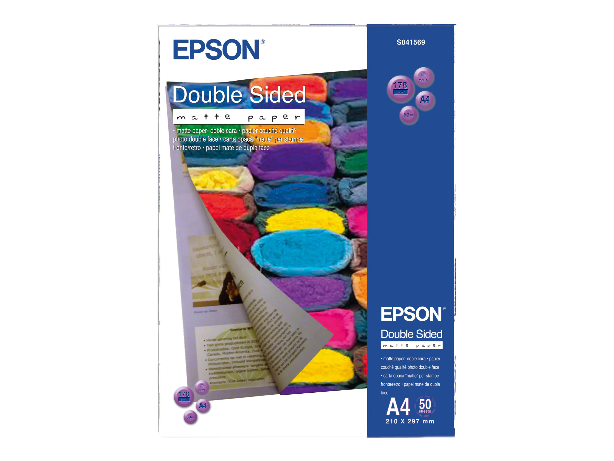 Epson Double-Sided Matte Paper - Matt - A4 (210 x 297 mm) C13S041569