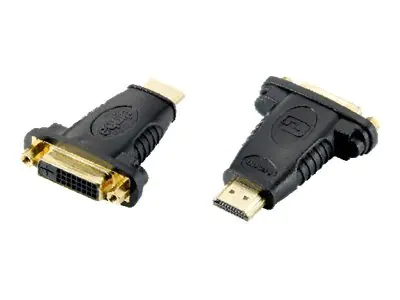 equip - Videoadapter - DVI-D weiblich zu HDMI männlich - abgeschirmt - Schwarz