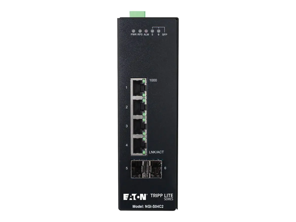 Tripp Eaton Tripp Lite series 4-Port Lite Managed Industrial Gigabit Ethernet Switch - 10/100/1000