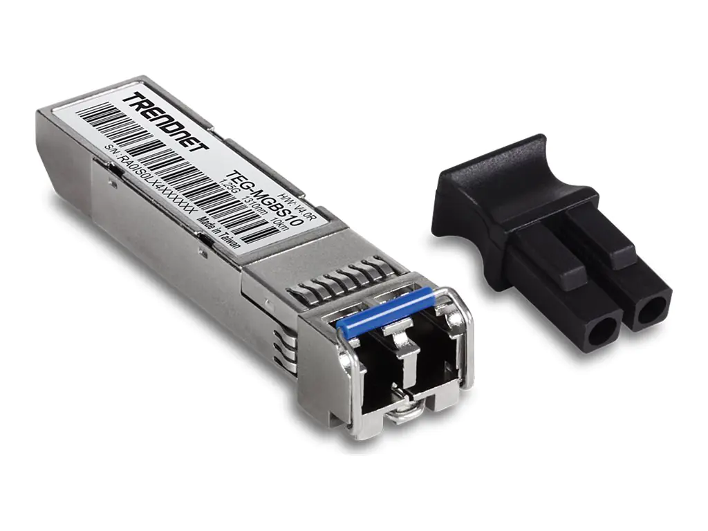 TRENDnet TEG MGBS10 - SFP (Mini-GBIC)-Transceiver-Modul - GigE - 1000Base-LX - LC Single-Modus - bis zu 10 km - 1310 nm - TAA-konform