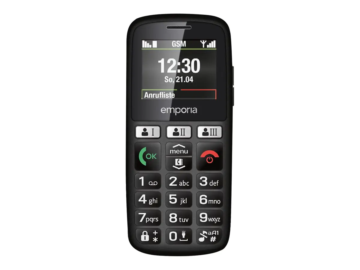 emporiaHAPPY - 30 years anniversary edition - Feature Phone - RAM 32 MB / Interner Speicher 32 MB - LCD-Anzeige - 128 x 160 Pixel - Schwarz